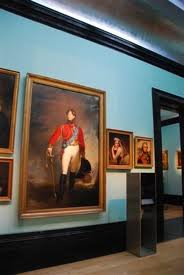 This portrait of the Regent dominates one of the chambers dedicated to the Regency. Note Emma Hamilton next to him.